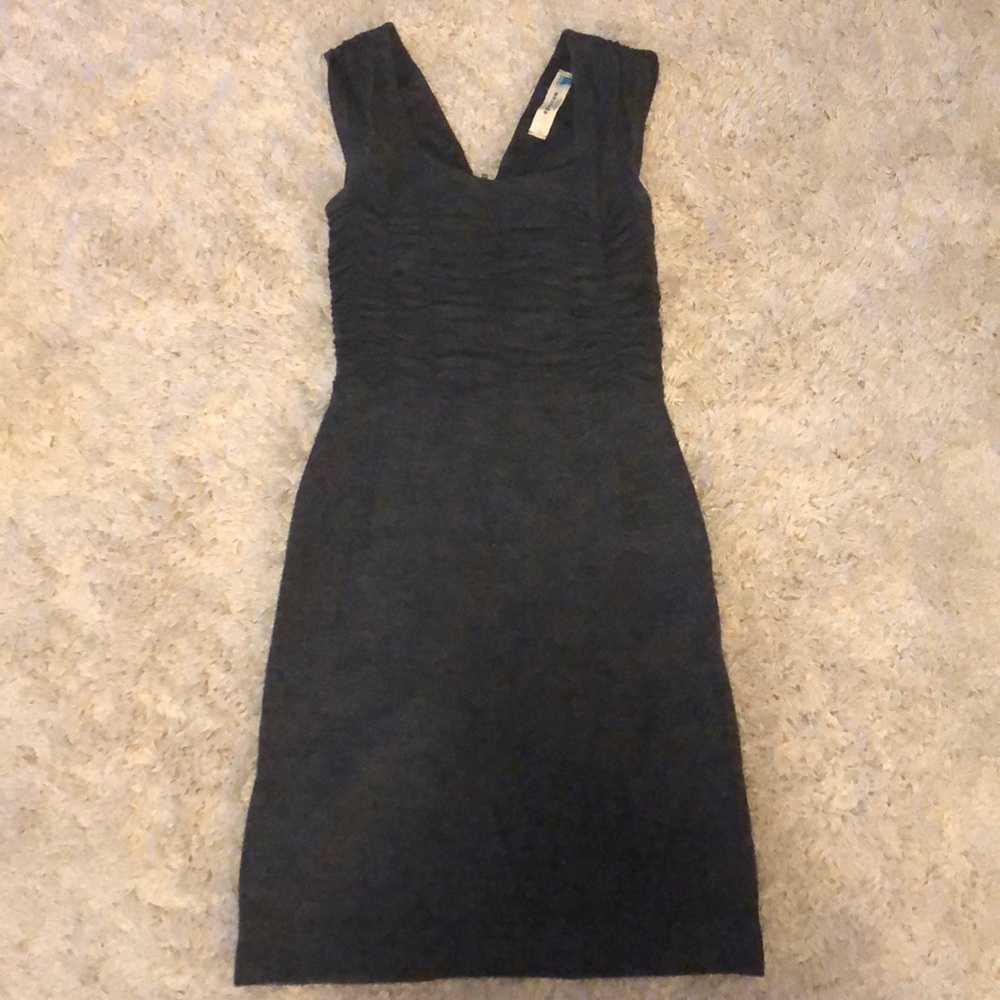 Gray dress.  Anthropologie!